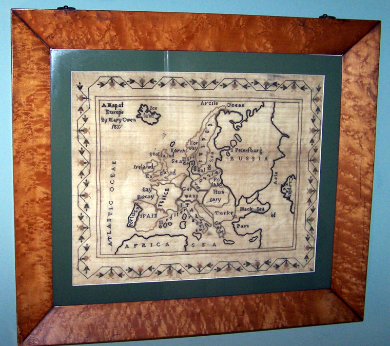 Map of Europe by Mary Owens